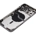 Задня кришка з малими деталями для iPhone 12 Pro Max (US Version) (Aftermarket Plus) (графітовий)