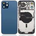 Задня кришка з малими деталями для iPhone 12 Pro Max (US Version) (Aftermarket Plus) (Pacific Blue)