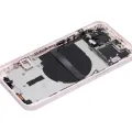Back Housing W/ Small Parts For iPhone 13 (US Version) (Aftermarket Plus) (Pink)
