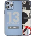 Back Housing W/ Small Parts For iPhone 13 Pro Max (US Version) (Aftermarket Plus) (Sierra Blue)