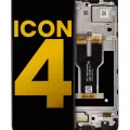 LCD Assembly With Frame For Cricket Icon 4 (Refurbished) (All Colors)