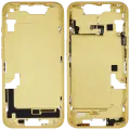 Mid-Frame Housing W/ Small Parts For iPhone 14 (EU / Global Version) (Used OEM Pull: Grade A) (Yellow)