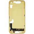 Mid-Frame Housing W/ Small Parts For iPhone 14 (EU / Global Version) (Used OEM Pull: Grade A) (Yellow)