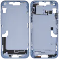 Mid-Frame Housing W/ Small Parts For iPhone 14 Plus (EU / Global Version) (Used OEM Pull: Grade A) (Blue)