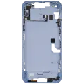 Mid-Frame Housing W/ Small Parts For iPhone 14 Plus (EU / Global Version) (Used OEM Pull: Grade A) (Blue)