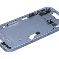 Mid-Frame Housing W/ Small Parts For iPhone 14 Plus (EU / Global Version) (Used OEM Pull: Grade A) (Blue)