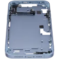 Mid-Frame Housing W/ Small Parts For iPhone 14 Plus (EU / Global Version) (Used OEM Pull: Grade A) (Blue)