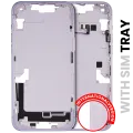 Mid-Frame Housing W/ Small Parts For iPhone 14 Plus (EU / Global Version) (Used OEM Pull: Grade A) (Purple)