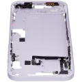 Mid-Frame Housing W/ Small Parts For iPhone 14 Plus (EU / Global Version) (Used OEM Pull: Grade A) (Purple)