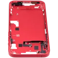 Mid-Frame Housing W/ Small Parts For iPhone 14 Plus (EU / Global Version) (Used OEM Pull: Grade A) (Red)