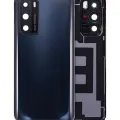 Back cover Glass With Camera Lens For Huawei P40 (Black)