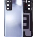 Back cover Glass With Camera Lens For Huawei P40 (Silver Frost)
