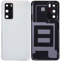 Back cover Glass With Camera Lens For Huawei P40 (Ice White)