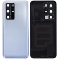 Back cover Glass With Camera Lens For Huawei P40 Pro (Matte Silver)