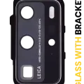 Back Camera Lens With Bracket For Huawei P40 Pro (Ice White)