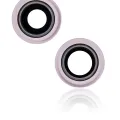 Back Camera Lens With Bracket & Bezel For iPhone 13 / 13 Mini ( 2 Piece Set) (Aftermarket Plus) (Pink)