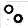 Back Camera Lens With Bracket & Bezel For iPhone 13 / 13 Mini ( 2 Piece Set) (Aftermarket Plus) (Starlight)