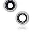 Back Camera Lens With Bracket & Bezel For iPhone 13 / 13 Mini ( 2 Piece Set) (Aftermarket Plus) (Starlight)