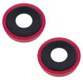 Back Camera Lens With Bracket & Bezel For iPhone 13 / 13 Mini (2 Piece Set) (Aftermarket Plus) (Red)