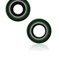 Back Camera Lens With Bracket & Bezel For iPhone 13 / 13 Mini (2 Piece Set) (Aftermarket Plus) (Green)