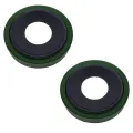 Back Camera Lens With Bracket & Bezel For iPhone 13 / 13 Mini (2 Piece Set) (Aftermarket Plus) (Green)