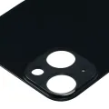 Back Glass With 3M Adhesive For iPhone 13 (No Logo / Large Camera Hole) (Midnight)