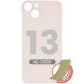 Back Glass With 3M Adhesive For iPhone 13 (No Logo / Large Camera Hole) (Pink)