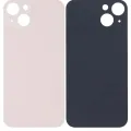 Back Glass With 3M Adhesive For iPhone 13 (No Logo / Large Camera Hole) (Pink)