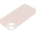 Back Glass With 3M Adhesive For iPhone 13 (No Logo / Large Camera Hole) (Pink)