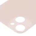 Back Glass With 3M Adhesive For iPhone 13 (No Logo / Large Camera Hole) (Pink)