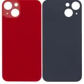 Back Glass With 3M Adhesive For iPhone 13 (No Logo / Large Camera Hole) (Red)