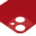 Back Glass With 3M Adhesive For iPhone 13 (No Logo / Large Camera Hole) (Red)