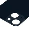 Back Glass With 3M Adhesive For iPhone 13 Mini (No Logo / Large Camera Hole) (Midnight)