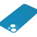 Back Glass With 3M Adhesive For iPhone 13 Mini (No Logo / Large Camera Hole) (Blue)