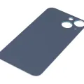 Back Glass With 3M Adhesive For iPhone 13 Mini (No Logo / Large Camera Hole) (Blue)