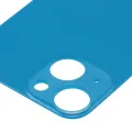 Back Glass With 3M Adhesive For iPhone 13 Mini (No Logo / Large Camera Hole) (Blue)
