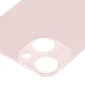 Back Glass With 3M Adhesive For iPhone 13 Mini (No Logo / Large Camera Hole) (Pink)