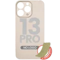 Back Glass With 3M Adhesive For iPhone 13 Pro (No Logo / Large Camera Hole) (Gold)
