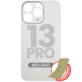 Back Glass With 3M Adhesive For iPhone 13 Pro (No Logo / Large Camera Hole) (Silver)