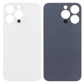 Back Glass With 3M Adhesive For iPhone 13 Pro (No Logo / Large Camera Hole) (Silver)