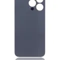 Back Glass With 3M Adhesive For iPhone 13 Pro (No Logo / Large Camera Hole) (Silver)