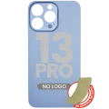 Back Glass With 3M Adhesive For iPhone 13 Pro (No Logo / Large Camera Hole) (Sierra Blue)
