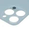 Back Glass With 3M Adhesive For iPhone 13 Pro (No Logo / Large Camera Hole) (Sierra Blue)