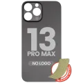 Back Glass With 3M Adhesive For iPhone 13 Pro Max (No Logo) (Large Camera Hole) (Graphite)