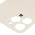 Back Glass With 3M Adhesive For iPhone 13 Pro Max (No Logo / Large Camera Hole) (Gold)