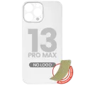 Back Glass With 3M Adhesive For iPhone 13 Pro Max (No Logo / Large Camera Hole) (Silver)