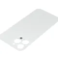 Back Glass With 3M Adhesive For iPhone 13 Pro Max (No Logo / Large Camera Hole) (Silver)