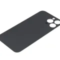 Back Glass With 3M Adhesive For iPhone 13 Pro Max (No Logo / Large Camera Hole) (Silver)