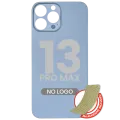 Back Glass With 3M Adhesive For iPhone 13 Pro Max (No Logo / Large Camera Hole) (Sierra Blue)