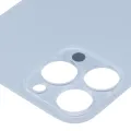 Back Glass With 3M Adhesive For iPhone 13 Pro Max (No Logo / Large Camera Hole) (Sierra Blue)